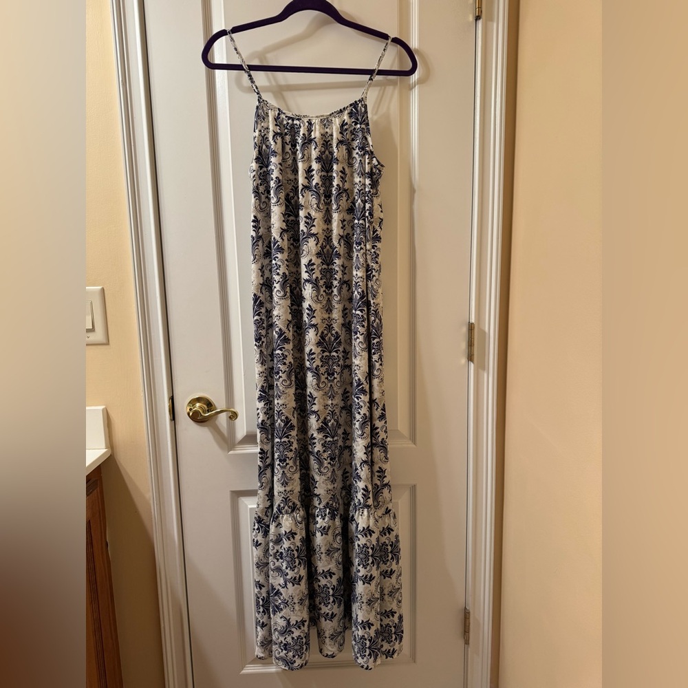 NWT DOKOTOO Floral Print Skinny adjustable Straps Women's Maxi Dress Size: M - Picture 4 of 13